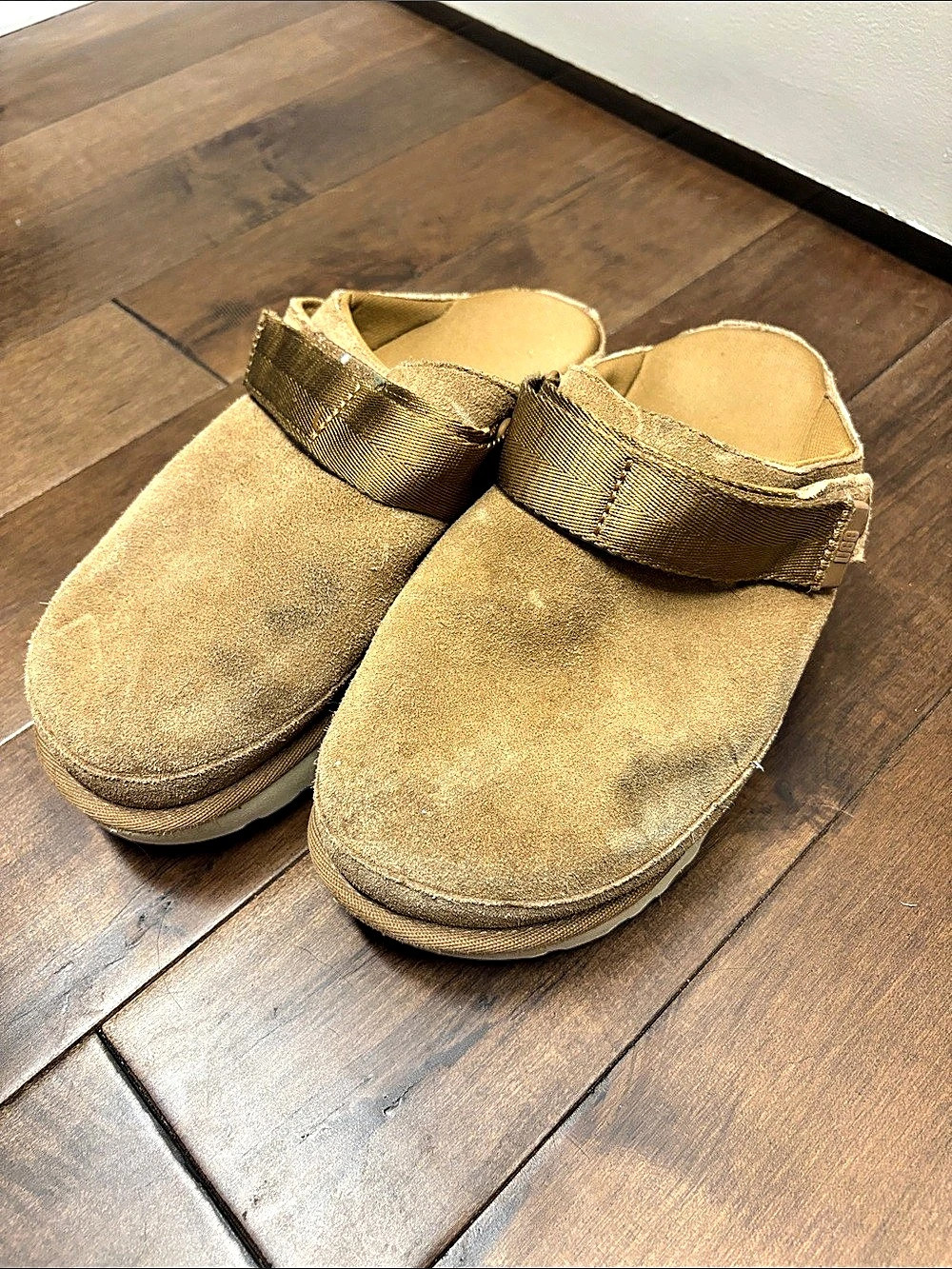 UGG Tasman Sport Suede Slide Sandals in Brown